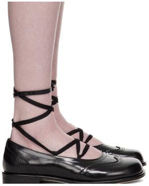 ShuShu/Tong Lace-Up Flats - Brown