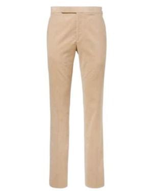 Ralph Lauren Cotton Corduroy Straight Trousers - Natural