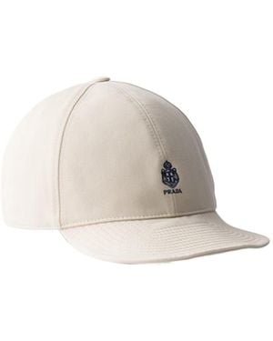Prada Embroidered Logo Baseball Cap - White