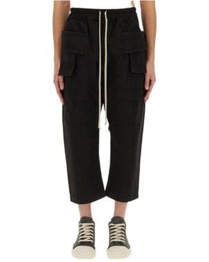 Rick Owens Creatch Drop-Crotch Trousers - Black