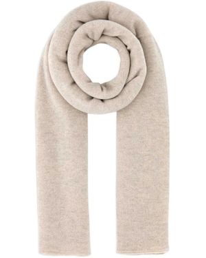 LeKasha Meribel Knitted Scarf - White