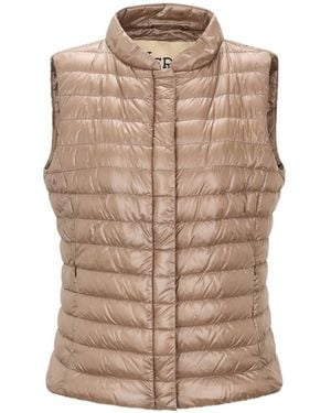 Herno Vera Quilted Waistcoat - Brown
