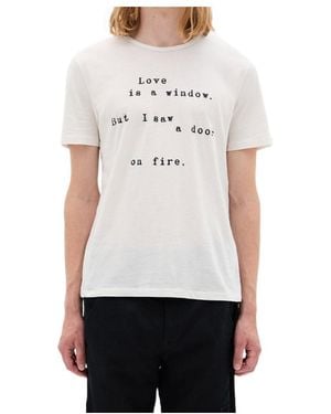 Ann Demeulemeester Baptist Love Is A Window T-Shirt - White