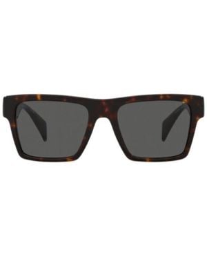 Versace Eyewear Square Frame Sunglasses - Gray