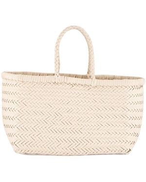 Dragon Diffusion Double-Handle Handbag - Natural