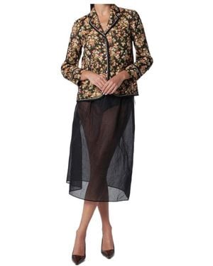 Dries Van Noten Floral Gobelin Blazer - Black