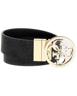 Guess Nolana 4G Logo Belt - Black