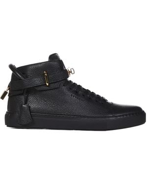Buscemi Lace-Up High-Top Sneakers - Black