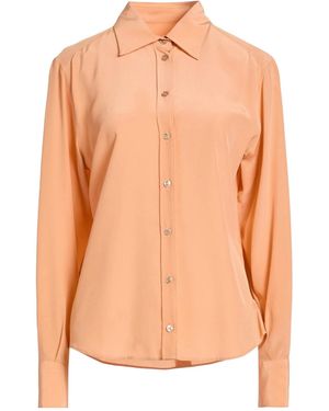 Dolce & Gabbana Plain Color Silk Shirts - Orange