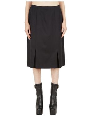 【送料&関税込】Raf Simons Midi Skirt Raf Simons Blue Paneled Midi Skirt In 0042 Light Blue - 80