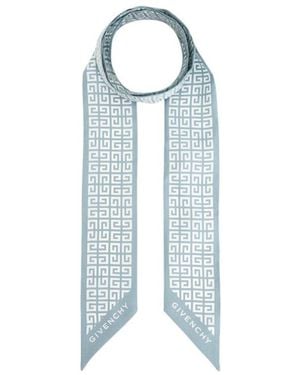 Givenchy Pointed Silk Scarf - Blue