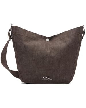 A.P.C. Besace Journal Shoulder Bag - Gray