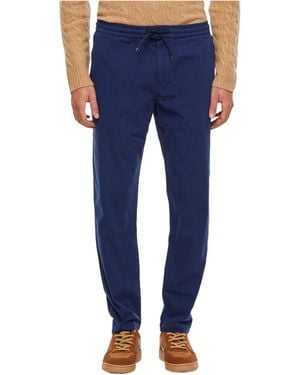 Paul Smith Elastic Waist Casual Trousers - Blue