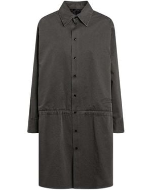 MM6 by Maison Margiela Gabardine Shirt Dress - Black
