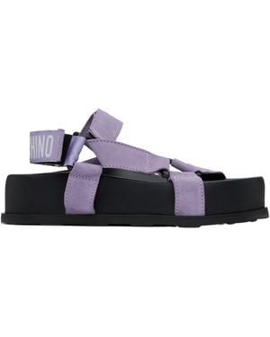 サンダル Moschino 'Sporty' sandals Moschino Sporty Logo-Detailed Suede Platform Sandals | Saks