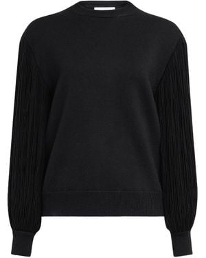 Alaïa Tassel Fringes Crewneck Knit - Black