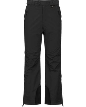 K-Way Logo Detailed Straight-Leg Trousers - Black