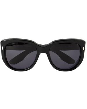 Jacques Marie Mage Roxy Round-Frame Acetate Sunglasses - Black