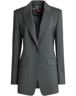 Max Mara Minimalist Single- Blazer - Black