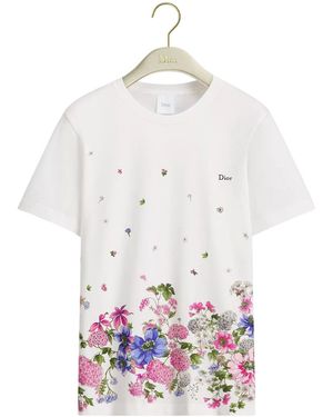 Dior Embroidered Fitted T-Shirt - White