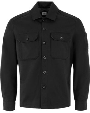 C.P. Company Solid Colour Overshirt - Black