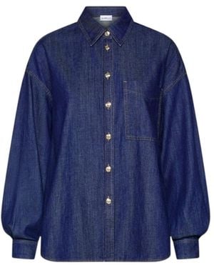 Marella Long-Sleeve Button-Down Shirt - Blue