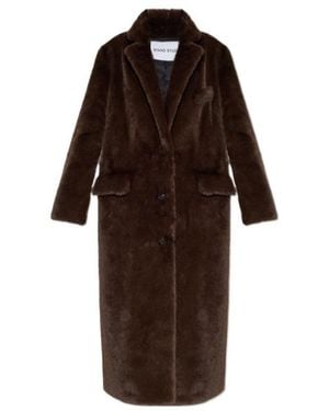 Stand Studio Emmie Single-Breasted Coat - Brown