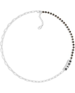 Dior Cube Necklace - Metallic