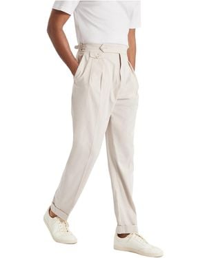 Brunello Cucinelli Pleated Trousers - White