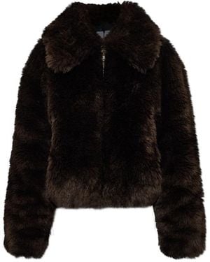 Stand Studio Aya Faux Fur Jacket - Black