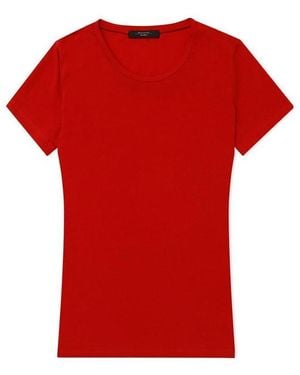 Weekend by Maxmara T-Shirt With Round Neck And Short Sleeves - Red