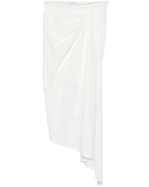 Amazuìn Pleated Midi Skirt - White