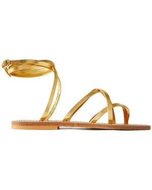 K. Jacques Zenobie Leather Sandals - Brown