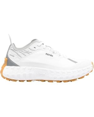 Norda Lace-Up Trail Running Sneakers - White
