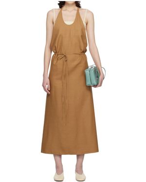 Baserange Apron Midi Dress - Natural