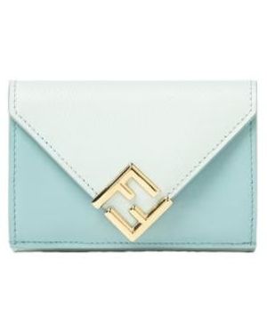Fendi Ff Diamonds Micro Trifold - Blue