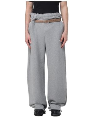 Magliano Buckle-Belt Track Pants - Gray
