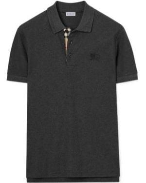 Burberry Cotton Polo Shirt - Black