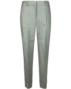 Incotex Arlys Cuffed Tailored Pants - Gray