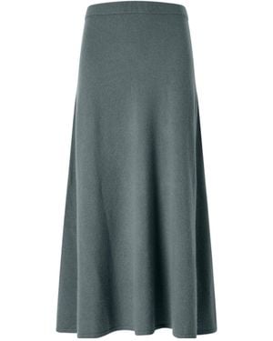 Zimmermann Valiant Wool And Cashmere-Blend Knitted Midi Skirt - Green