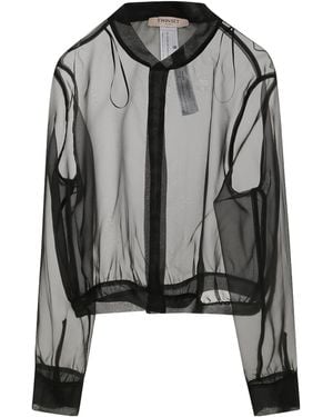 Twinset Transparent Bomber Jacket - Black