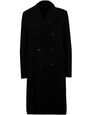 Tom Ford Double-Breasted Long Coat - Black
