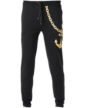 Moschino Printed Joggers - Black