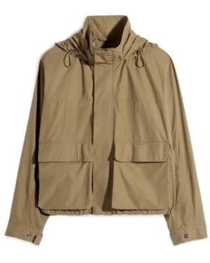 Lemaire Drawstring Hooded Rain Jacket - Green