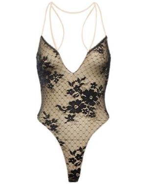 Wolford X N21 Monica Lace-Paneled Bodysuit - Multicolor