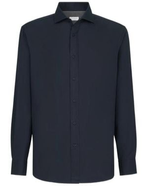 Brunello Cucinelli Button-Fastening Shirt - Blue