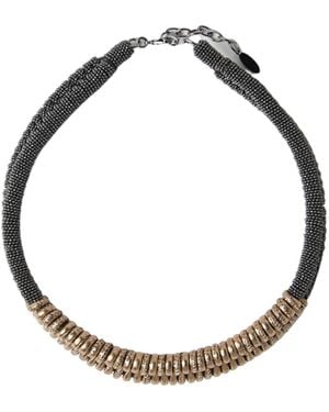 Brunello Cucinelli Monili Choker Necklace - Metallic