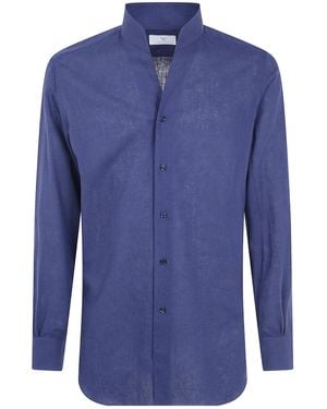 Mazzarelli Long-Sleeved Shirt - Blue