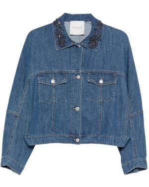 ERMANNO FIRENZE Chest-Pocket Denim Jacket - Blue
