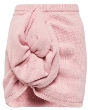 Magda Butrym Cashmere Miniskirt - Pink